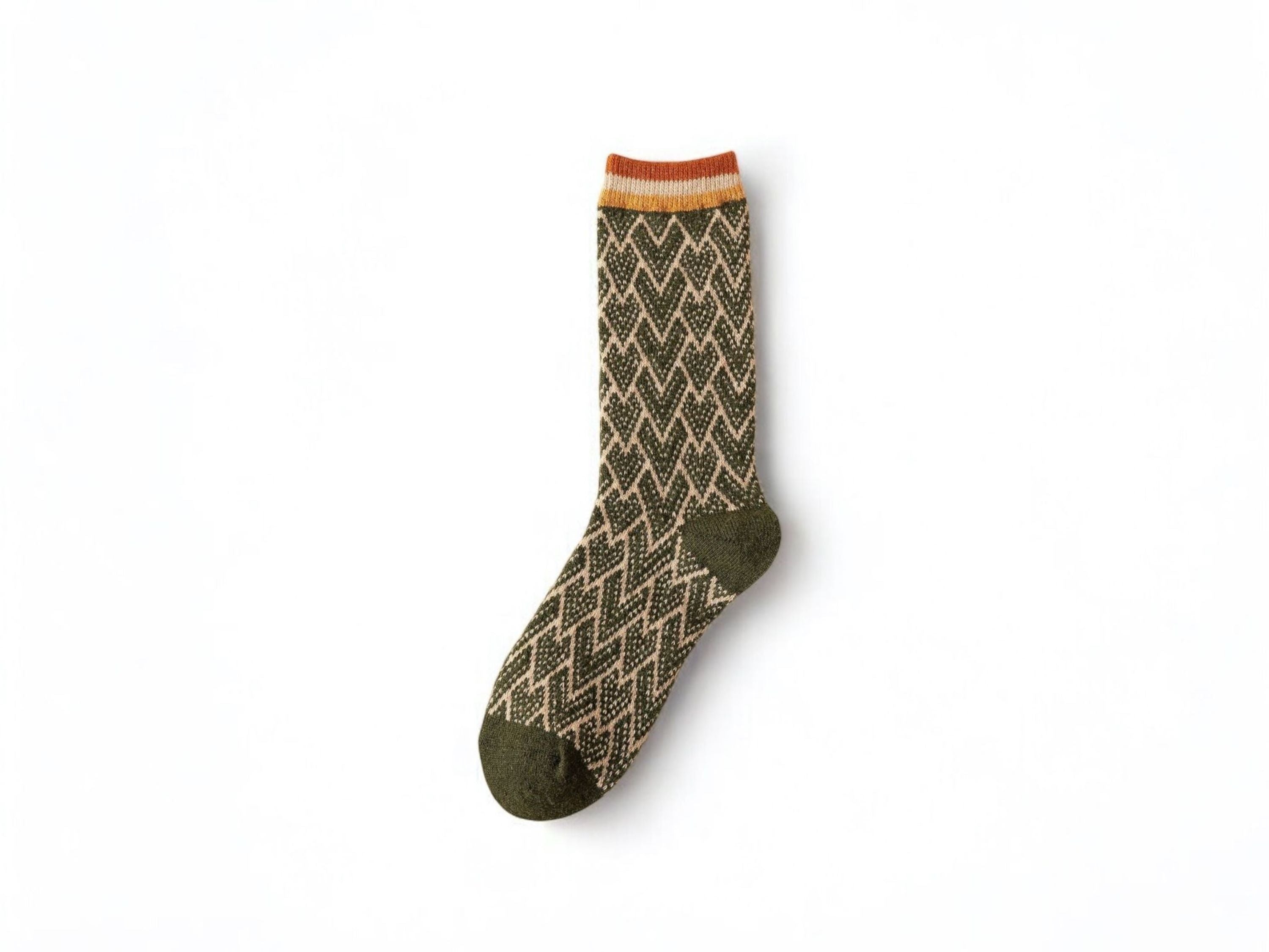 Warm Heart Pattern Wool Socks for Women - Perfect Gift