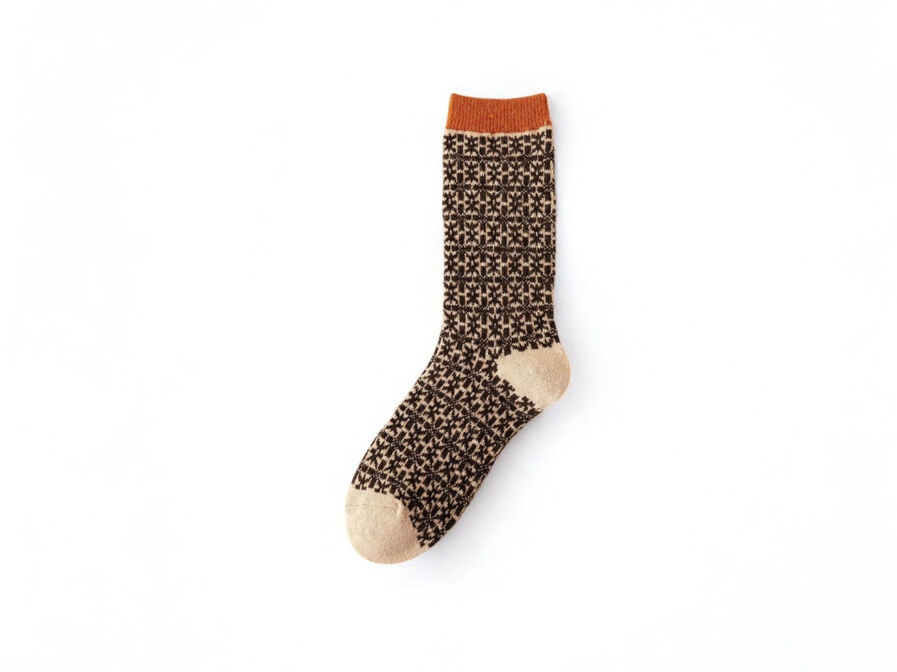 Geometric Wool Socks - Modern Winter Accessory